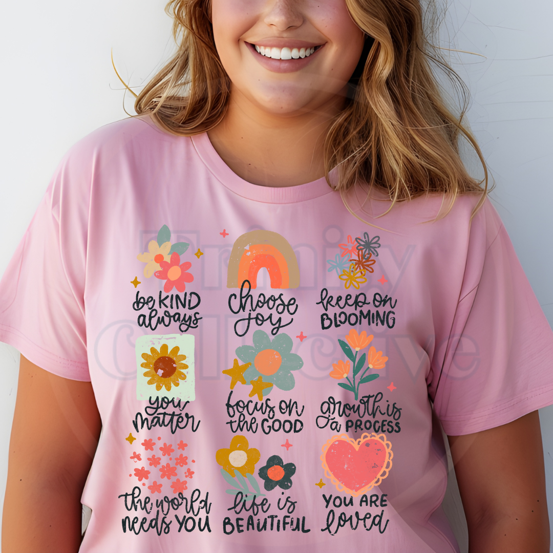 Positivity Grid | Graphic T-shirt