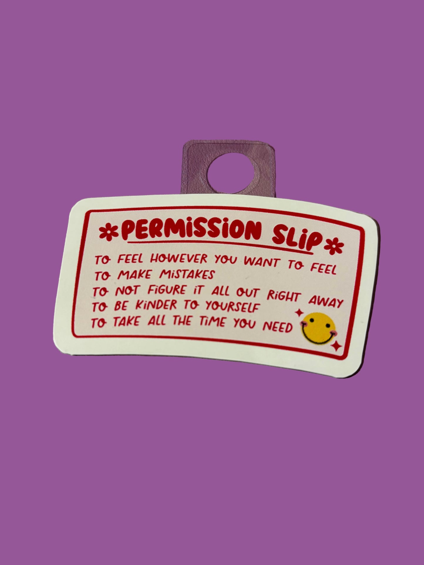 Permission Slip | Vinyl Sticker