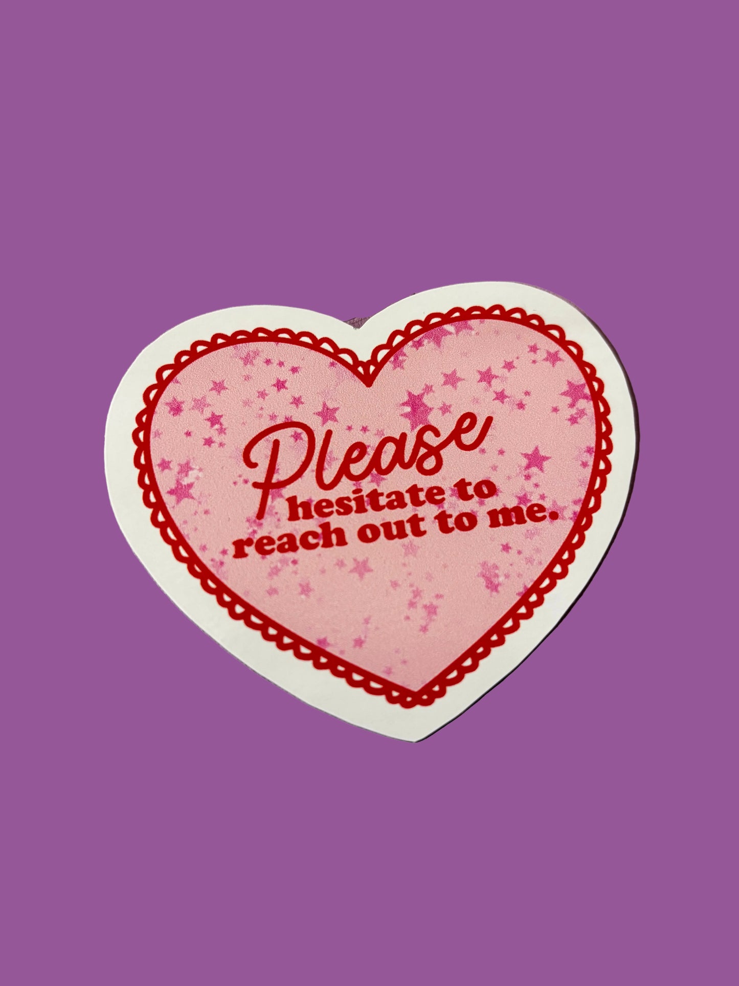 Please Hesitate | Vinyl Sticker