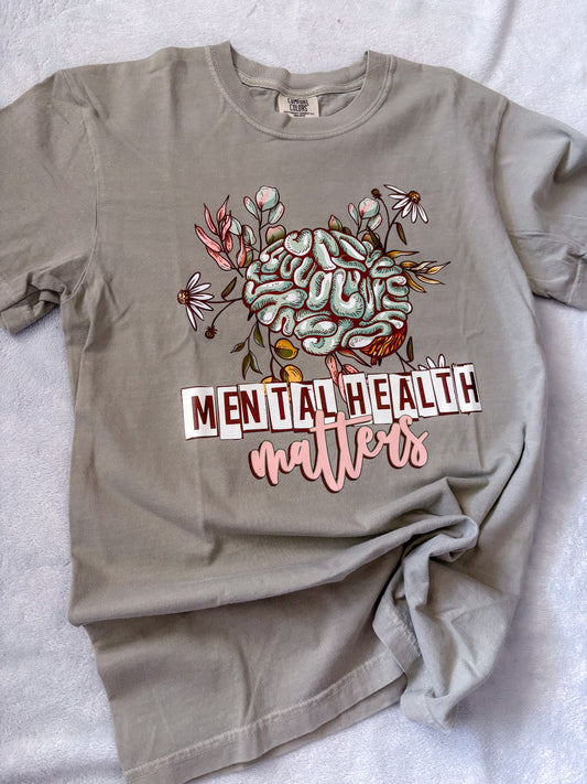 Mental Health Matters | Graphic T-shirt (SMALL ONLY)