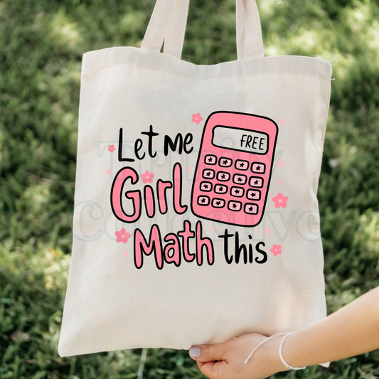 Girl Math | Canvas Tote