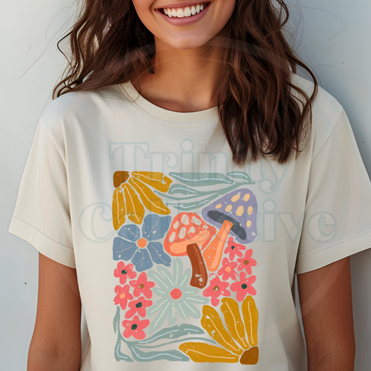 Mushroom Garden | Graphic T-shirt