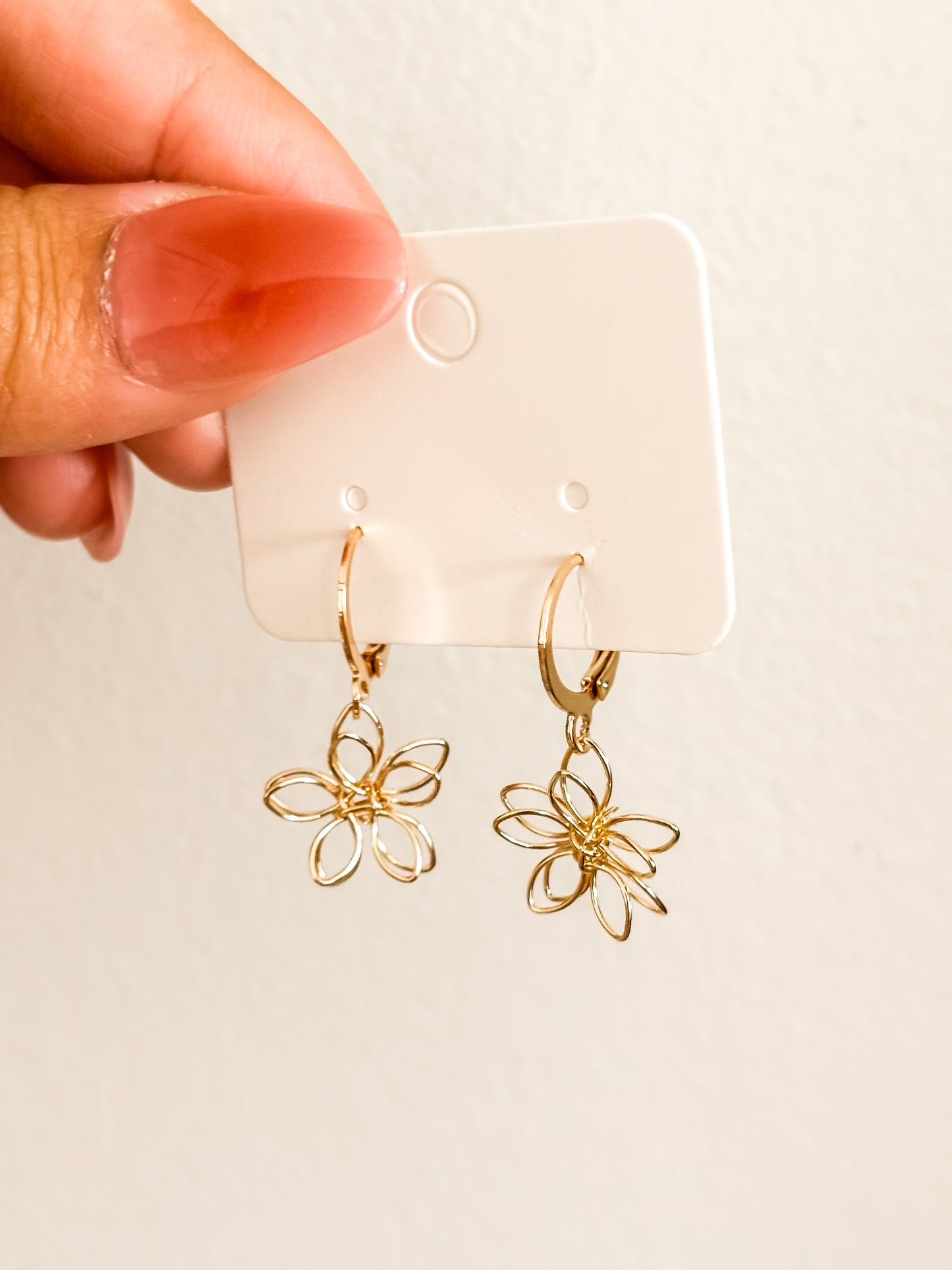 Daisy Lines | 18K GP Huggie Hoops