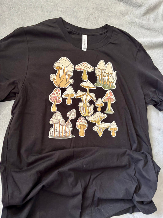 Mushroom Garden | Graphic T-shirt (LARGE ONLY)