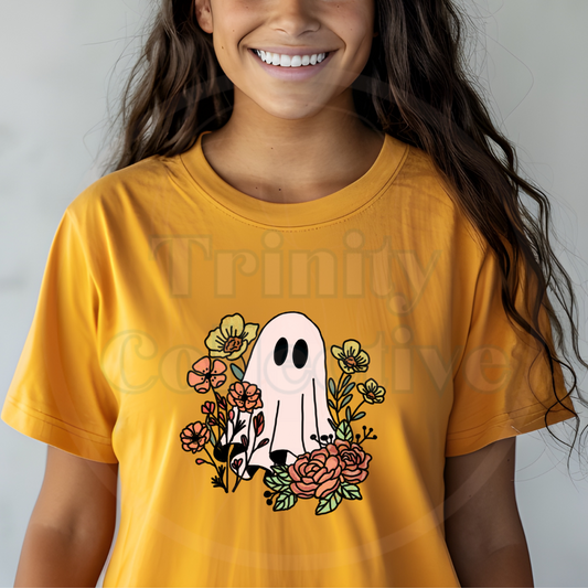 Floral Ghostie | Graphic T-shirt