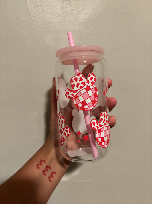 Disco Rodeo | 16oz Glass Cup