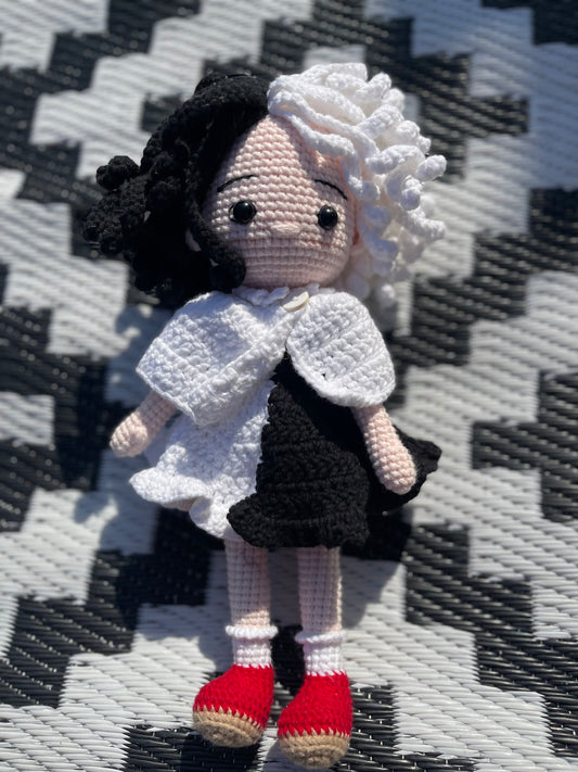 Cruella 12 in. Doll | Crochet Amigurumi Dolls