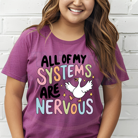 My Systems Are Nervous | Graphic T-shirt