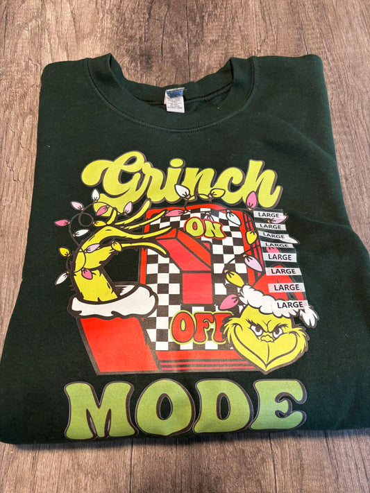 Grinch Mode | Graphic Sweatshirt