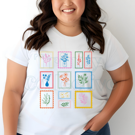 Colorful Stamps | Graphic T-shirt