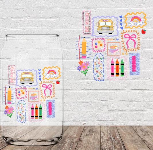 Teacher Love | 16oz Glass Cup