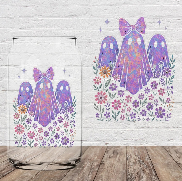 Purple Ghostie | 16oz Glass Cup