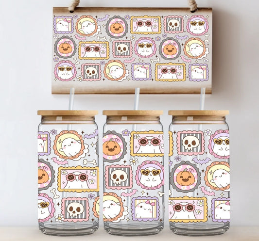 Cutesy Ghosts | 16oz Glass Cup