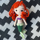 Mermaid | Princess Crochet Doll - Amigurumi Princess Dolls, Princess Gift Toy, Handmade Plush